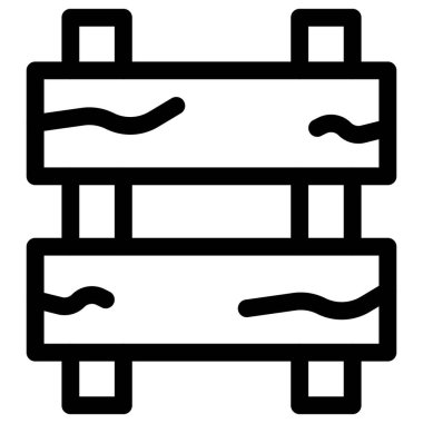 Traffic wooden barrier to avoid collision and other maintenance work