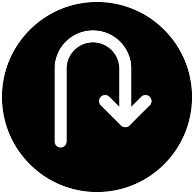 U-turn road side signal for traffic sign post