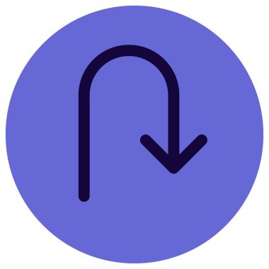 U-turn road side signal for traffic sign post