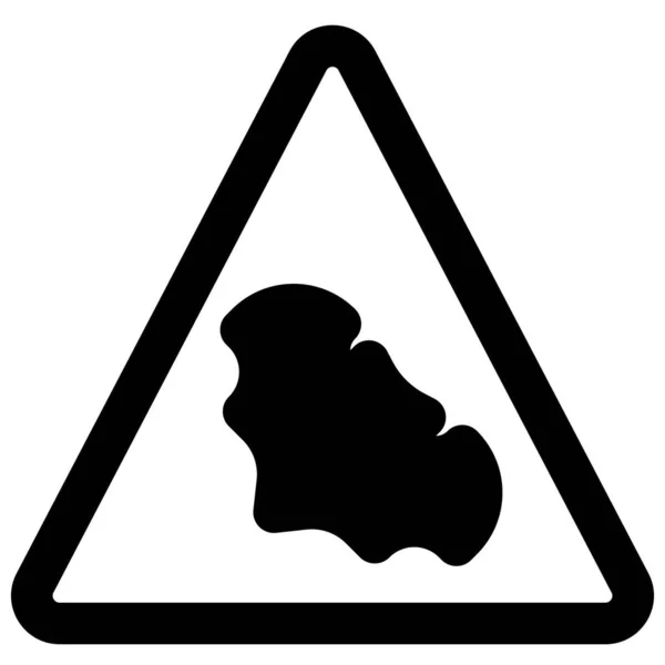 Triangular Shape Animal Trespassing Bat Logotype — Stock Vector