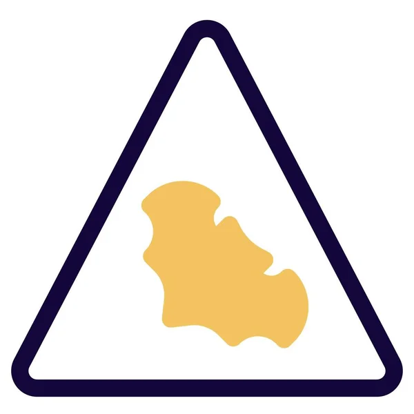 Triangular Shape Animal Trespassing Bat Logotype — Image vectorielle