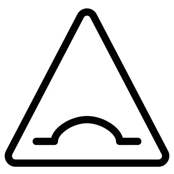 Driehoekig Bord Met Een Waakzaamheid Weergegeven — Stockvector