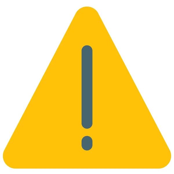 Triangular Signboard Exclamation Mark Signal Warning — Stok Vektör