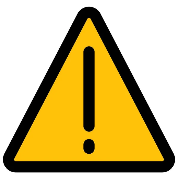 Triangular Signboard Exclamation Mark Signal Warning — 스톡 벡터