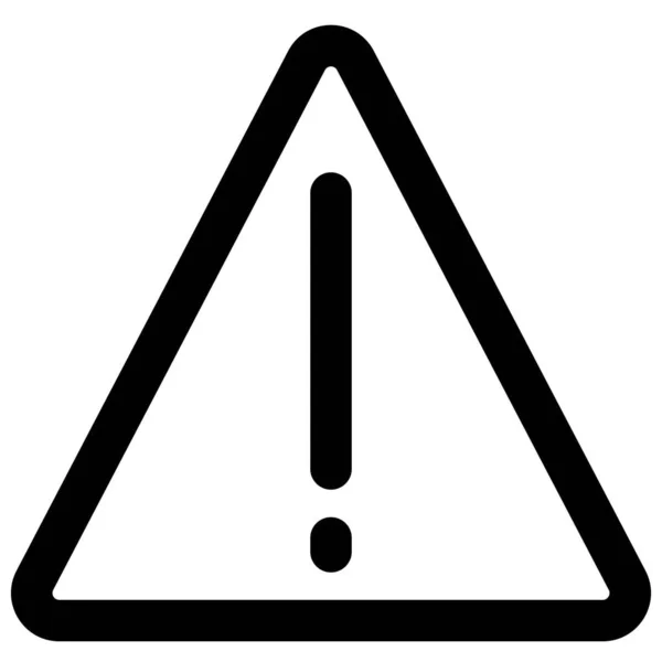 Triangular Signboard Exclamation Mark Signal Warning — Vettoriale Stock