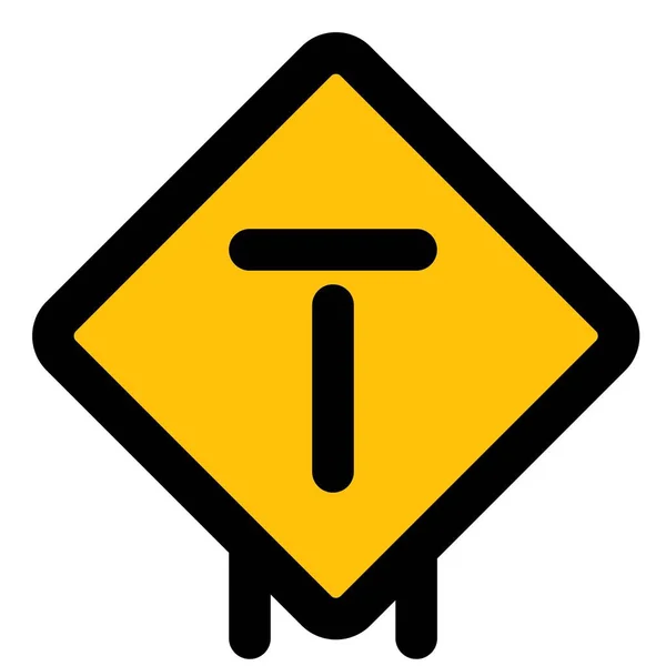 Dead End Zone Road Signal Road Signboard — Vettoriale Stock