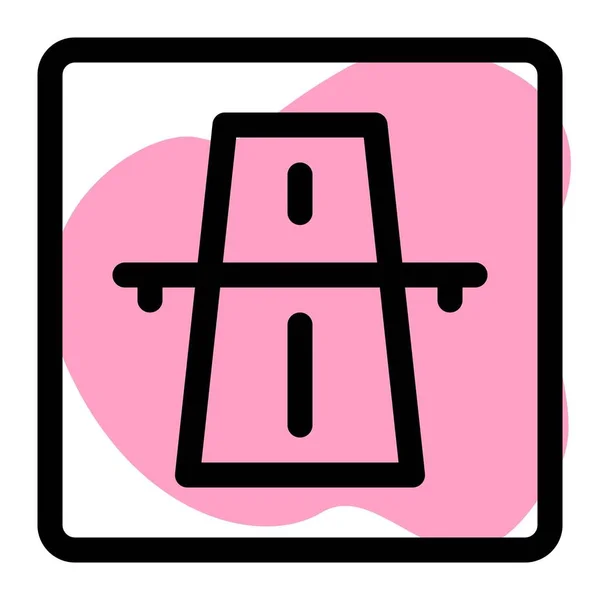 Motorway Service Lane National Highway — ストックベクタ