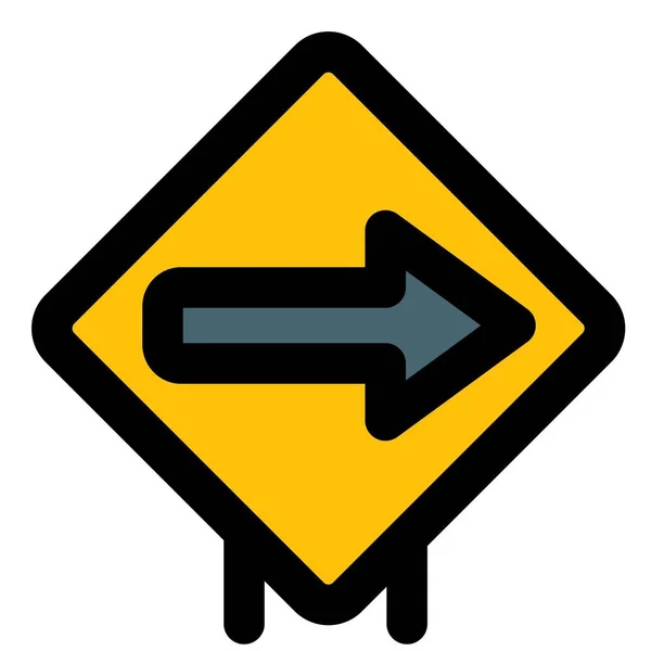 Right Arrow Navigation Direction Layout — Stok Vektör