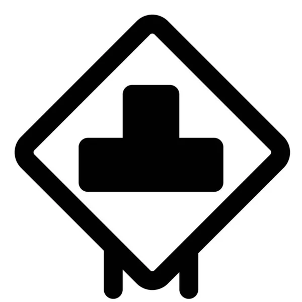 Road Top Connected Intersection Road Signal —  Vetores de Stock