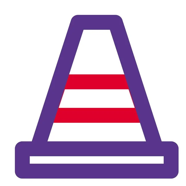 Traffic Cone Road Maintenance Other Services Traffic Department — Vector de stock