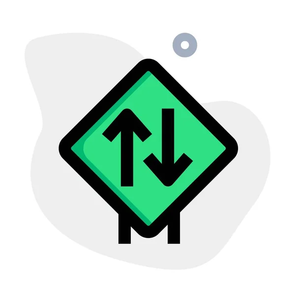 Arrows Sign Board — Vetor de Stock