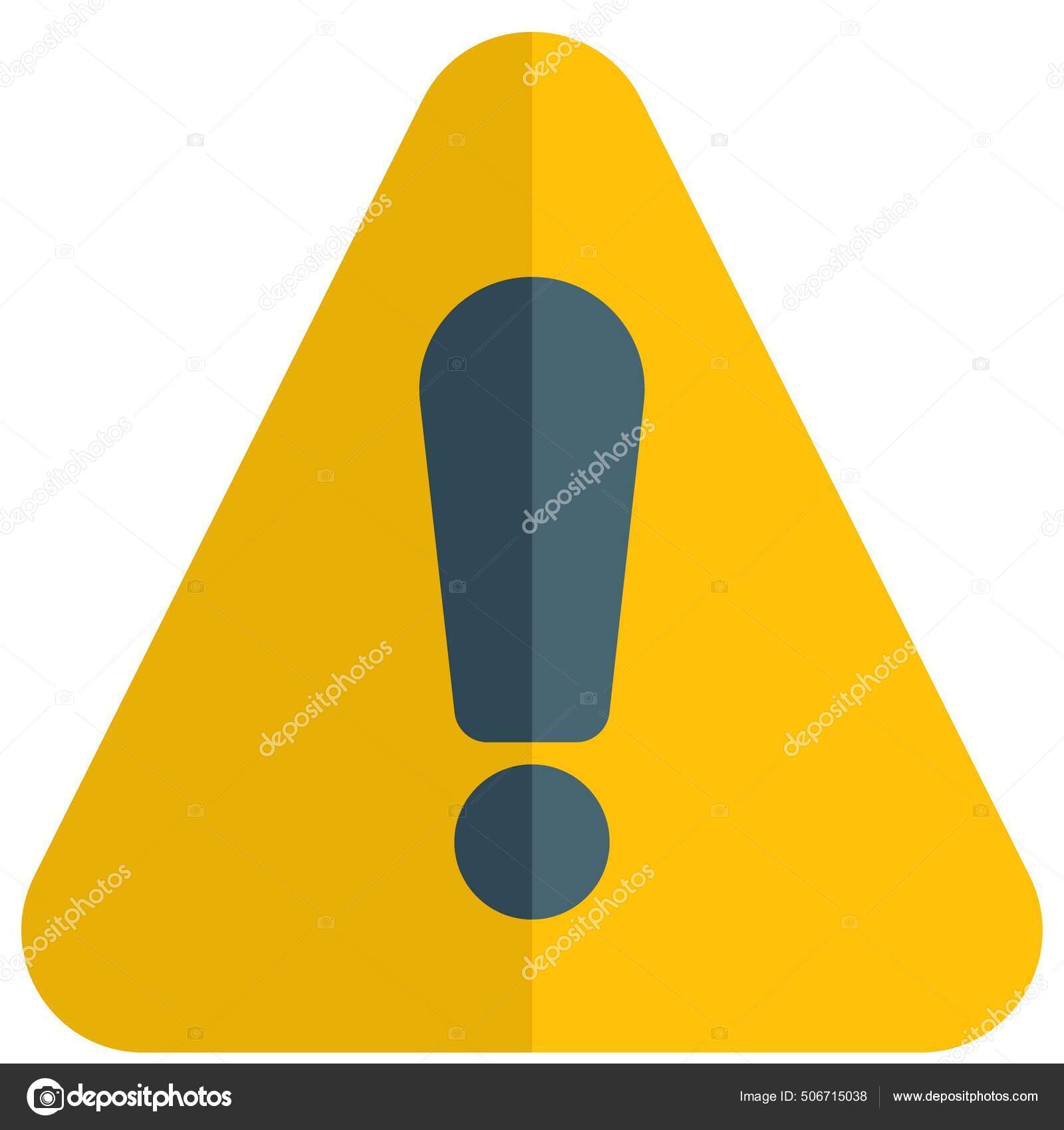 Warning Signal Road Hazard Public Safety Stock Vector by 506715038