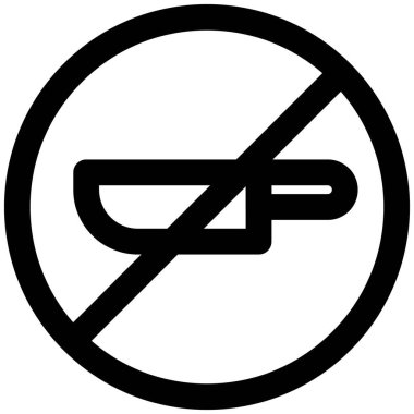 Uçarken keskin nesneler ve bıçaklara izin verilmez.