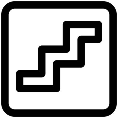 Binadaki farklı yerlere gitmek için merdivenler.