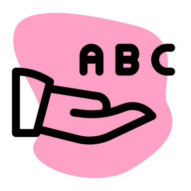 Temel alfabeler için çocuklarla bir ders paylaşın