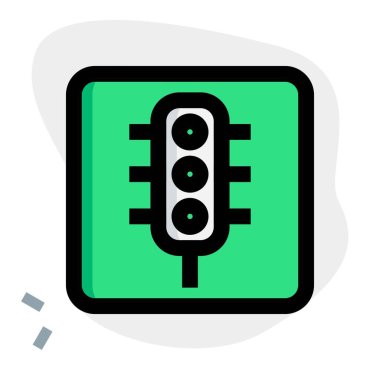 Yol güvenliği ve yönetmelik için trafik ışığı