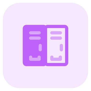 Okul sporları için soyunma odası ve dolap.