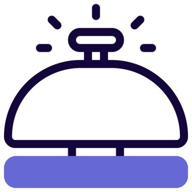 Restoranda yardım çağırmak için servis zili.