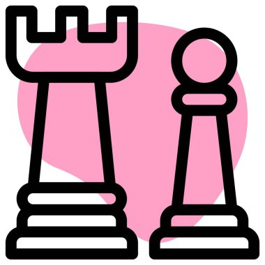 Farklı rol ve hareket ile satranç taşı