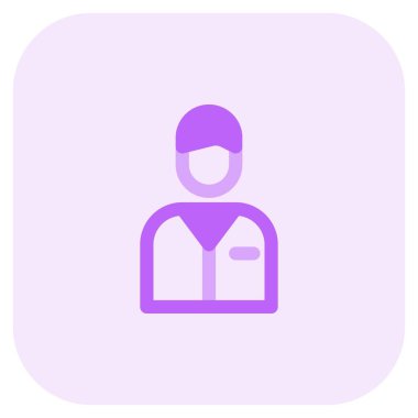 Üniformalı erkek garson.