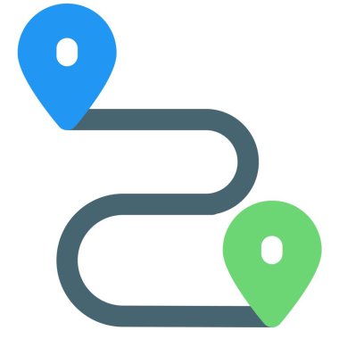 Haritadaki otel konumu için A ve B rotası