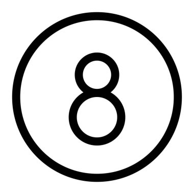 Sekiz top oyun düzeni için bilardo