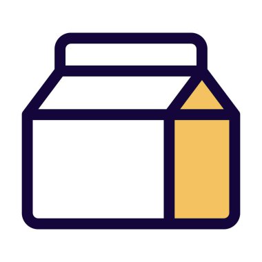 Okulda tetra ve yoğurt malzemeleriyle öğle yemeği.