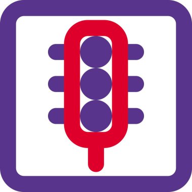 Yol güvenliği ve yönetmelik için trafik ışığı