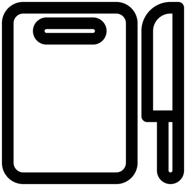 Tahtayı bıçakla kesmek sebzeleri ve eti doğramak