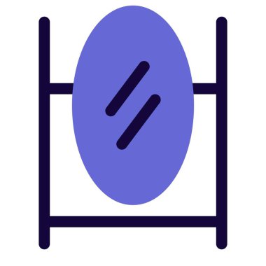 Turistler için bir otel odasında ayna.