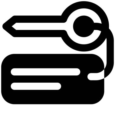 Otel odası için etiket etiketli anahtar