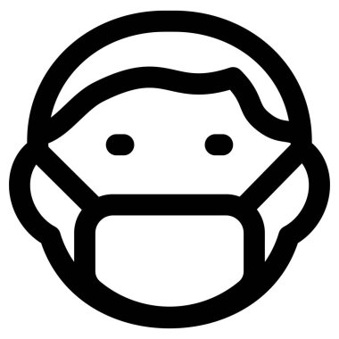 Hava hastalıklarından korunmak için maske takan adam.