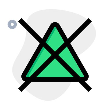 Çapraz üçgen sembolünü beyazlatma