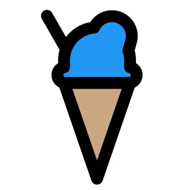 Dondurma ve tatlı için otel odasında bir kafeterya.