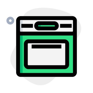 Restoranda ızgara yapmak ve pişirmek için gazlı fırın.