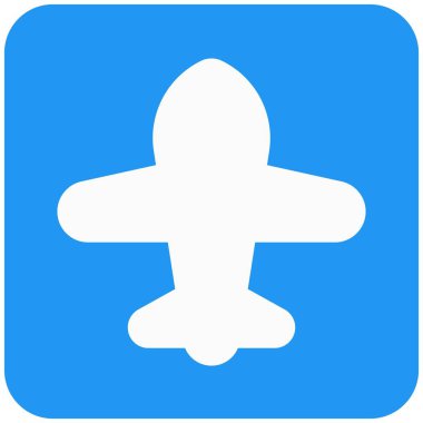 İlan panosundaki havalimanı tabelası.