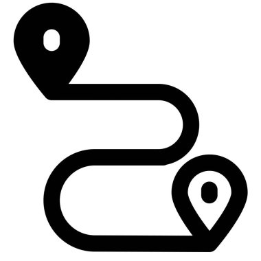 Haritadaki otel konumu için A ve B rotası