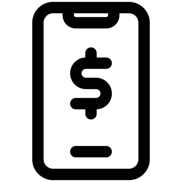 Mobil Betalning Online För Tvättjänster Som Utförs Utanför — Stock vektor