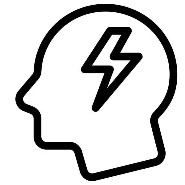 Brainstorm New Ideas Flash Thunderbolt Layout — Stock Vector
