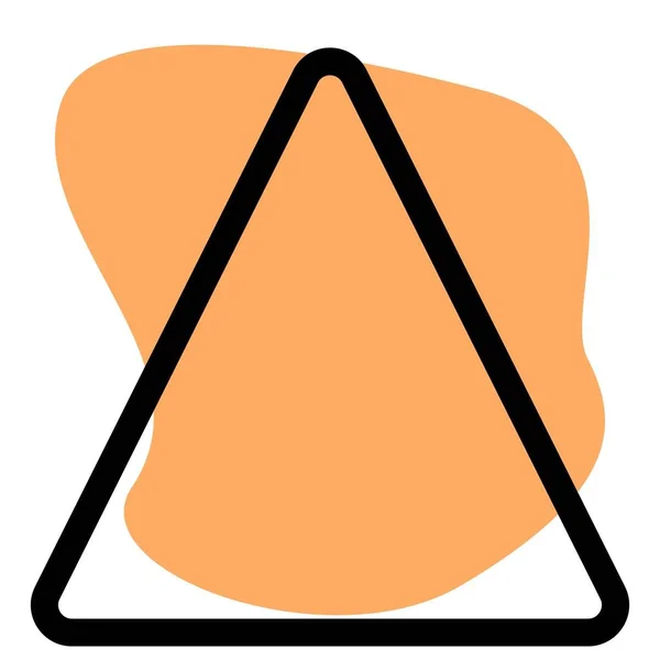Symbole Triangle Enseignement Pour Les Vêtements Couleur Blanche — Image vectorielle