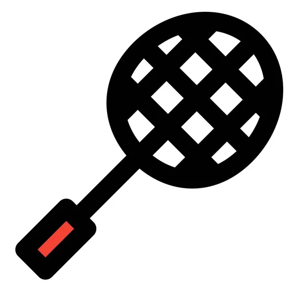 Badminton Ütő Mint Egyik Beltéri Olimpia Sport — Stock Vector