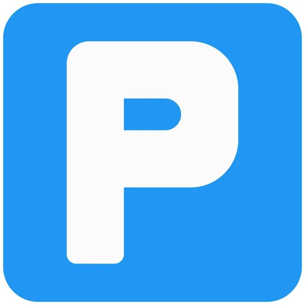 Parking Samochodowy Tablicą Parkingową — Wektor stockowy