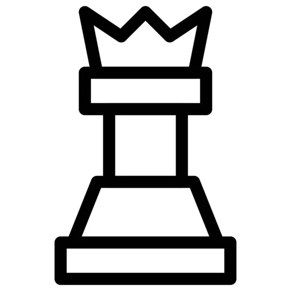 Šachy Uvnitř Hry Bude Hrát Intelektuální Osobnost — Stockový vektor