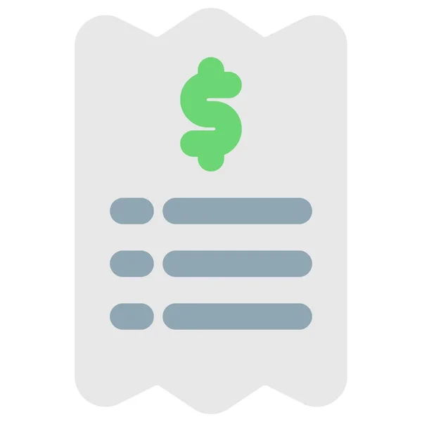 Facturering Van Restaurantkosten Contant Betaald — Stockvector