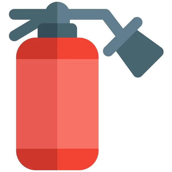 Fire Extinguisher Back Put Fire Hotels — Stock Vector