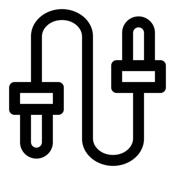 Cordes Sautantes Comme Entraînement Anaérobie Pour Forme Physique — Image vectorielle