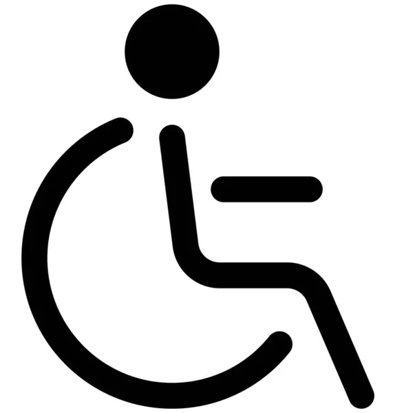 Section Handicap Pour Les Personnes Handicapées Physiques Restaurant — Image vectorielle