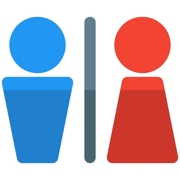 Panneau Toilette Pour Homme Femme Restaurant — Image vectorielle