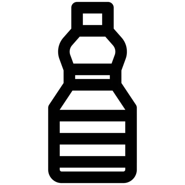 Aceite Cocina Una Botella Mascota Qué Diferentes Artículos Sauthe — Archivo Imágenes Vectoriales