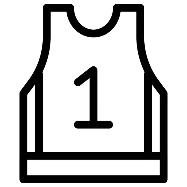 Баскетбольна Майка Яку Носили Відомі Гравці Нба — стоковий вектор